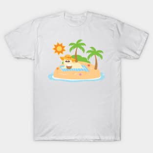 Tropical Maltese Dog T-Shirt